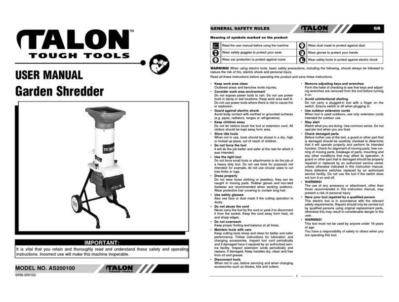 Talon AS200100 Manuel utilisateur