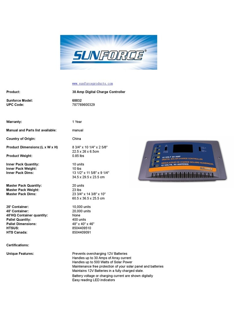 Sunforce 60032 Manuel utilisateur Sunforce 60032 Manuel utilisateur
