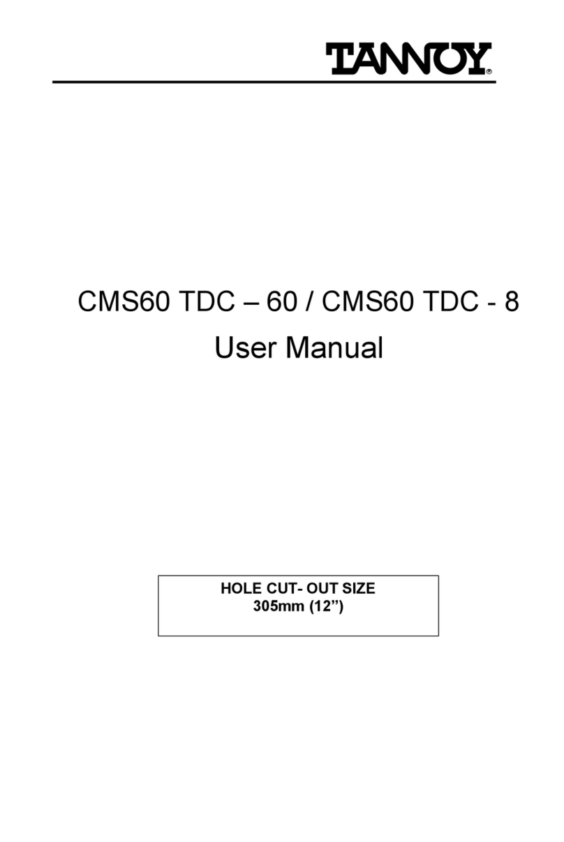 Tannoy CMS60 TDC - 60 Manuel utilisateur