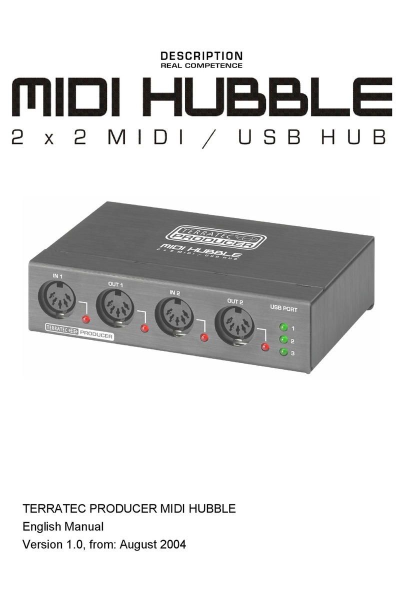TerraTec MIDI HUBBLE Manuel utilisateur
