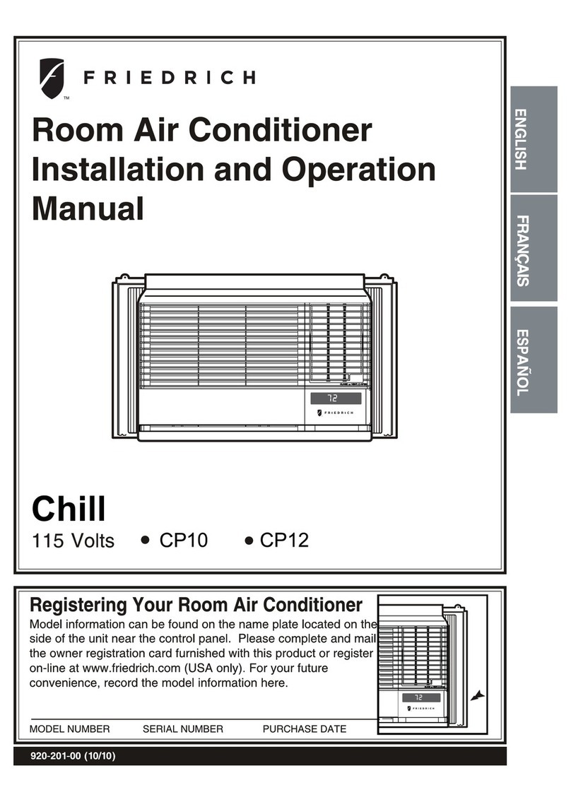 Friedrich CP10 Manuel utilisateur