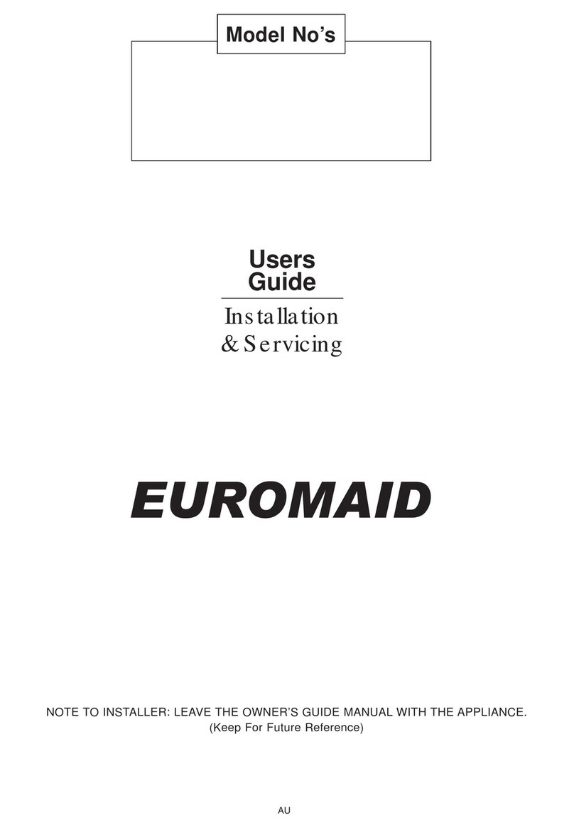 Euromaid Range Manuel utilisateur