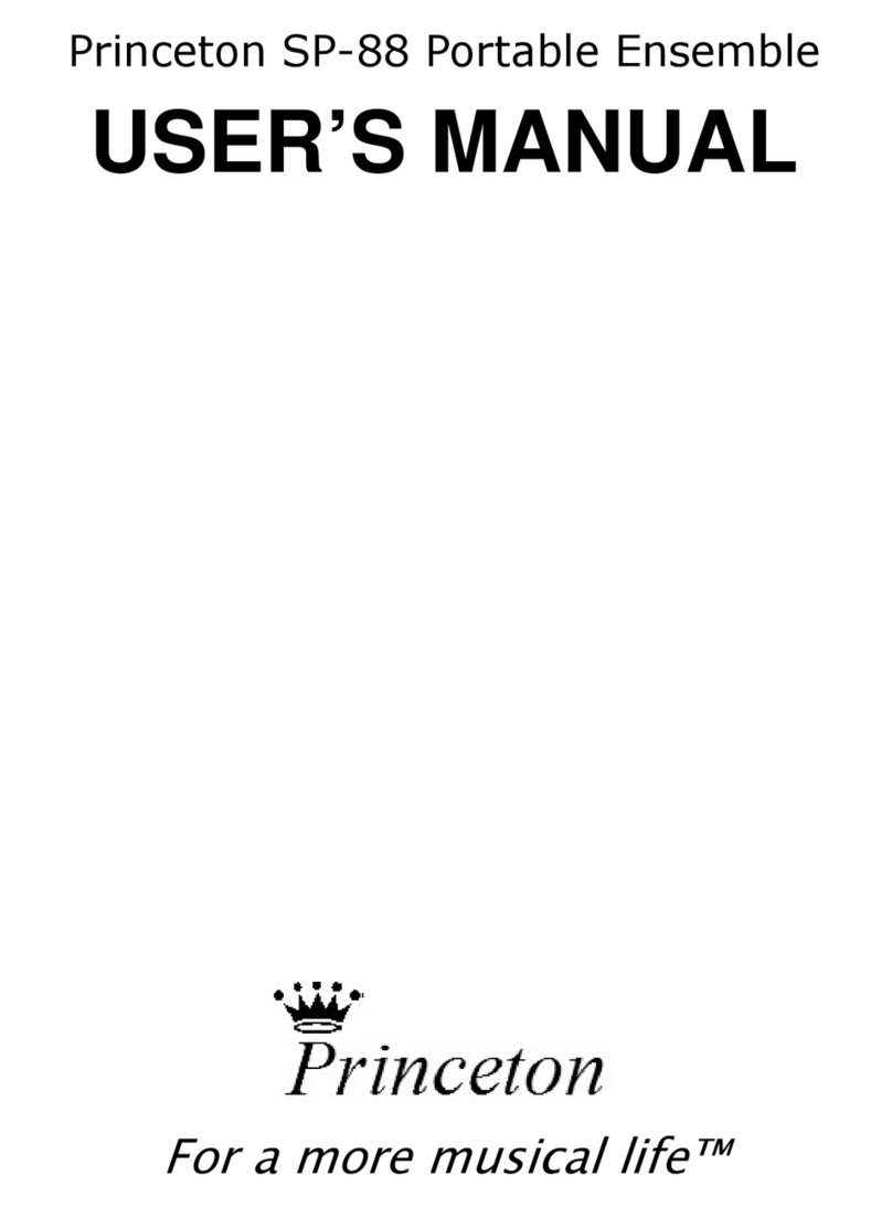 Princeton SP-88 Manuel utilisateur Princeton SP-88 Manuel utilisateur