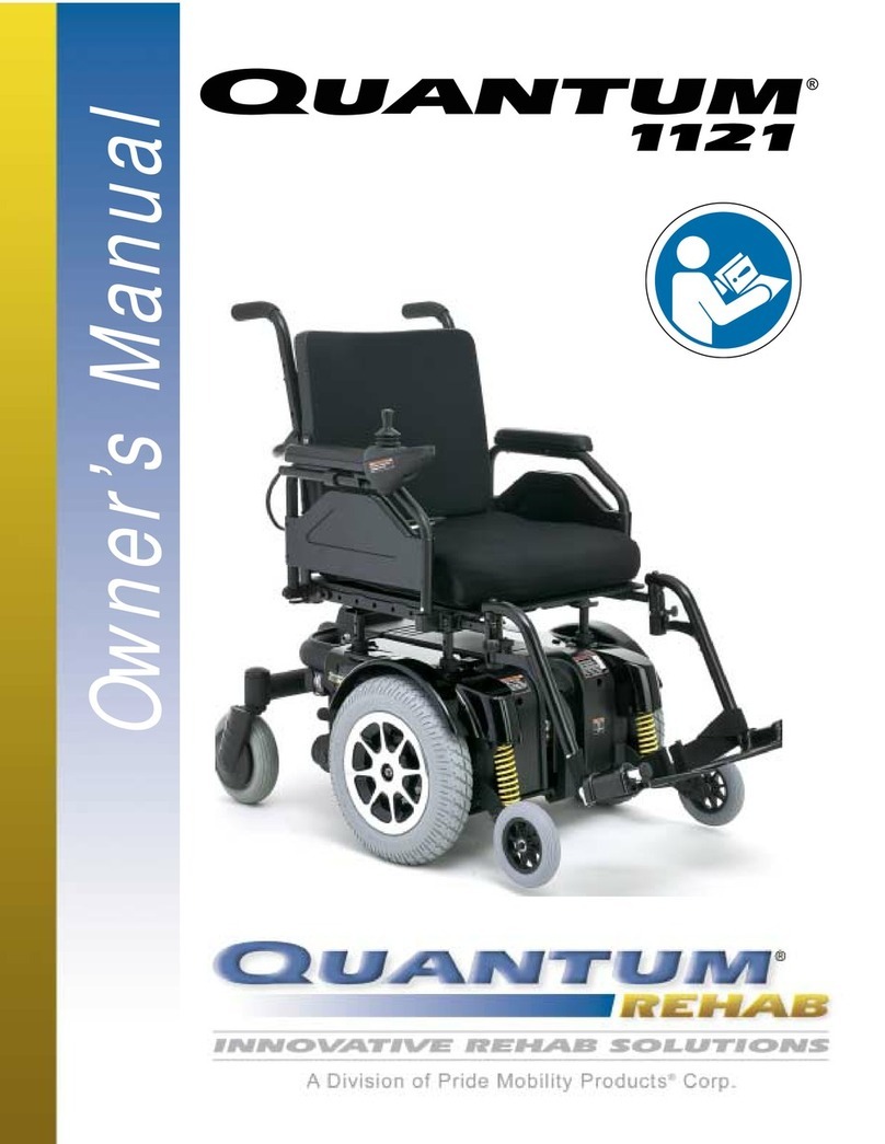 Pride Mobility Quantum 1121 Series Manuel utilisateur