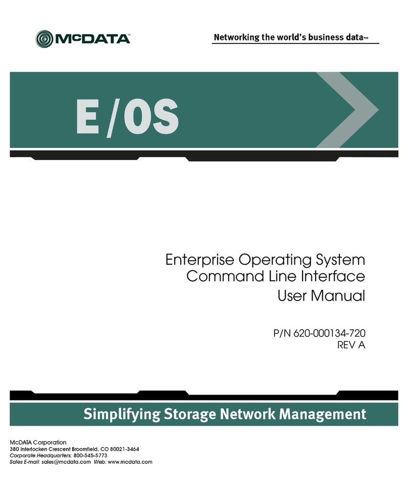 McDATA Enterprise Operating System Manuel utilisateur