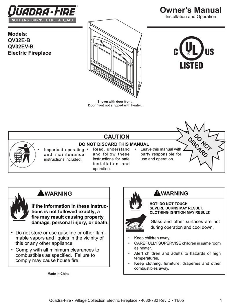 Quadra-Fire QV32E-B Manuel utilisateur