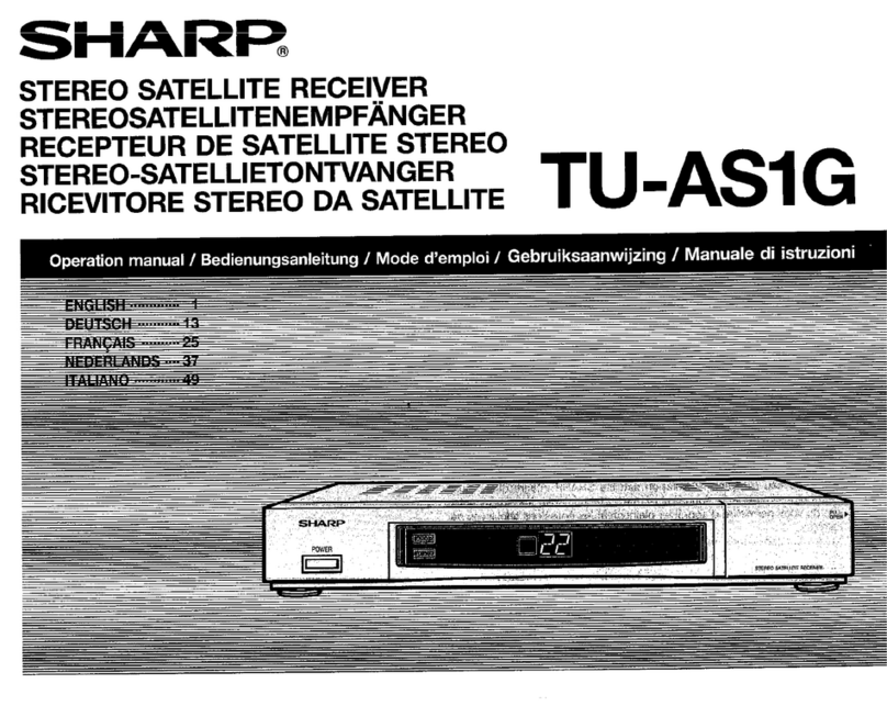 Sharp TU-AS1G Manuel utilisateur