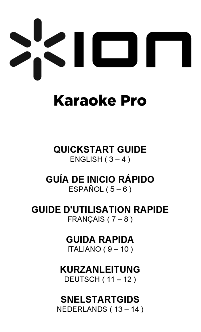 ION Karaoke Pro Manuel utilisateur