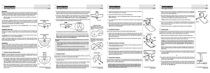 Humminbird transducer Manuel utilisateur
