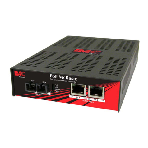 IMC Networks PoE McBasic Manuel utilisateur