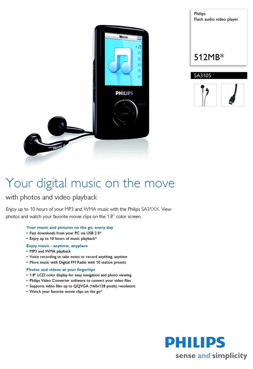 Philips SA3105 Manuel utilisateur