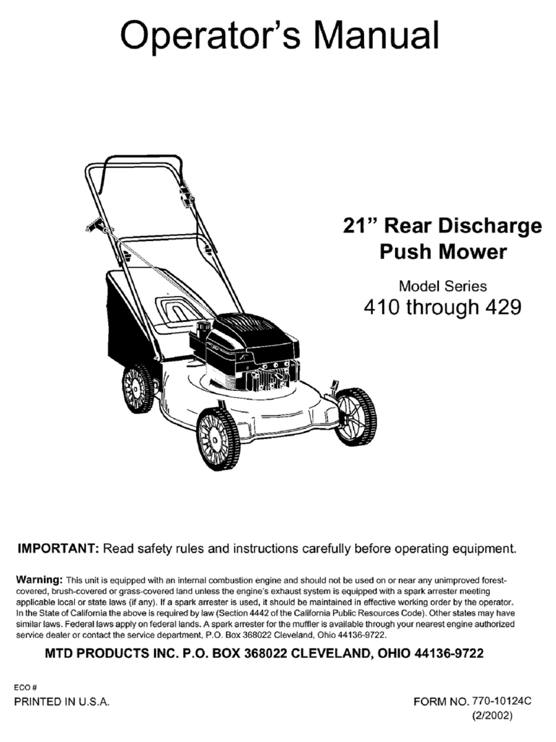 MTD Series 410 Manuel utilisateur