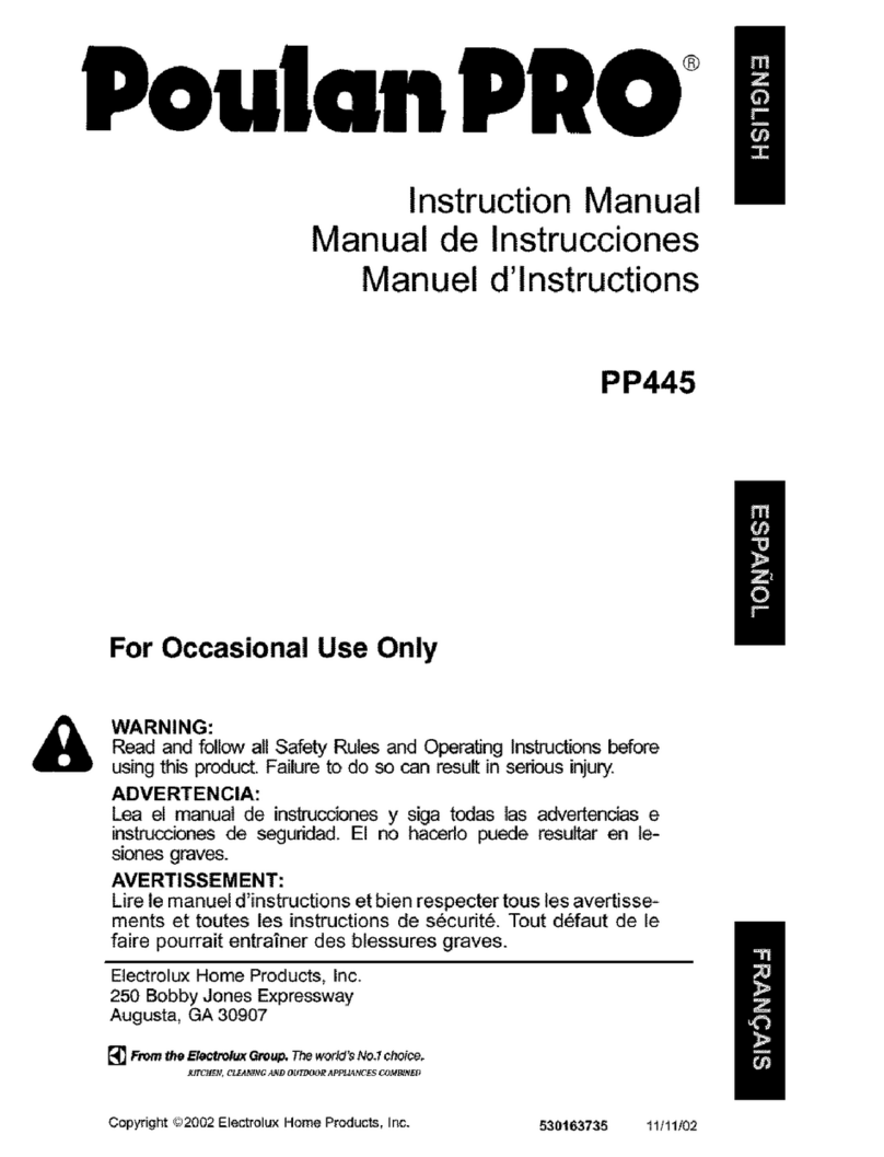 Poulan Pro PP445 Manuel utilisateur