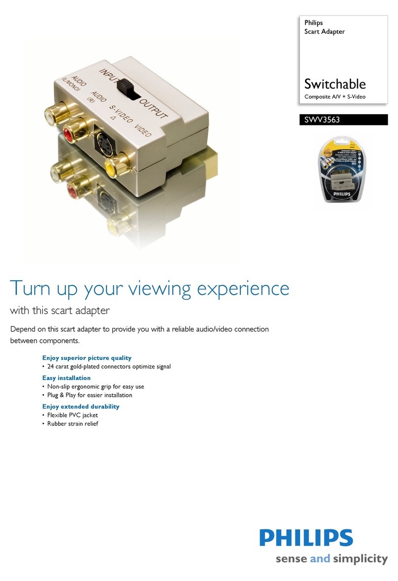 Philips SWV3563 Manuel utilisateur Philips SWV3563 Manuel utilisateur