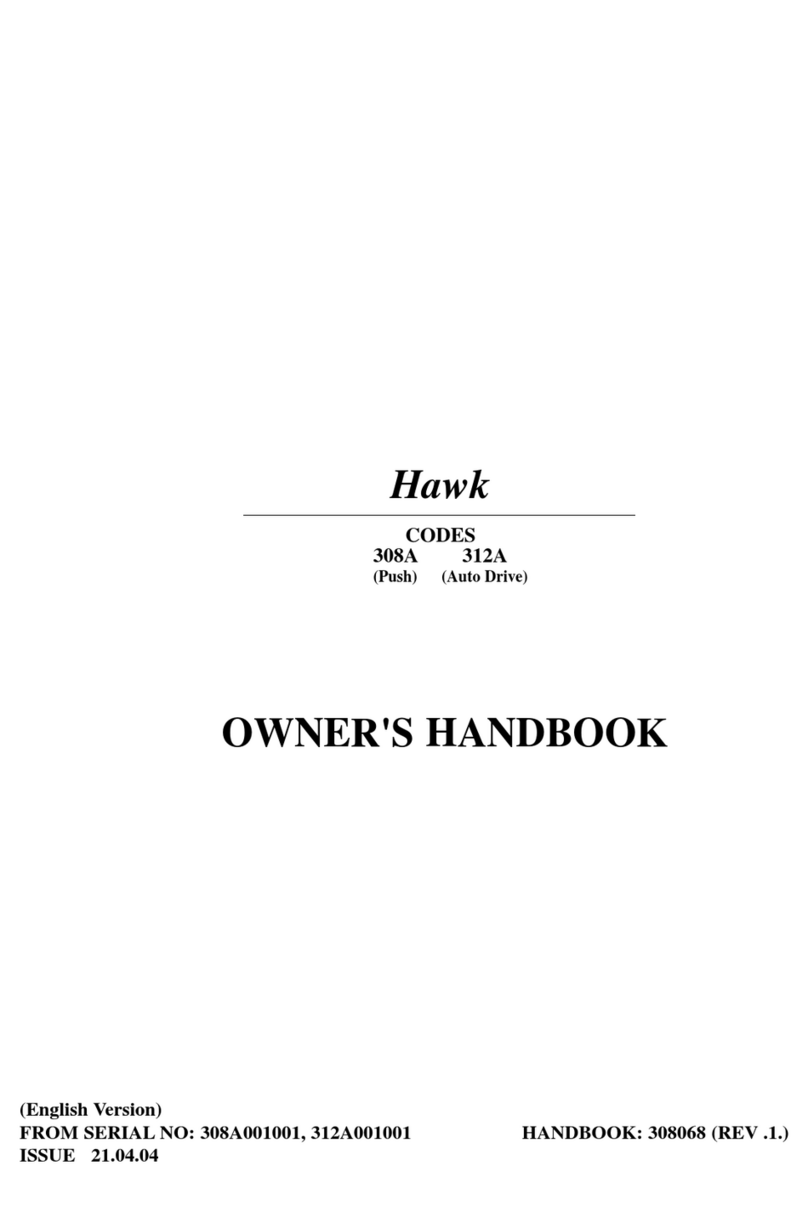 Hayter Hawk 308A Guide de l'utilisateur