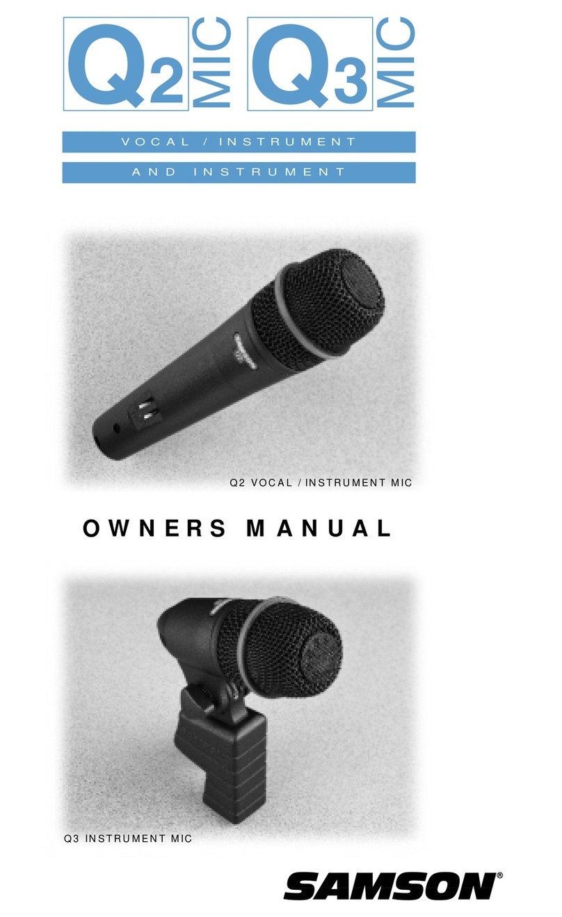 Samson Q3 Manuel utilisateur