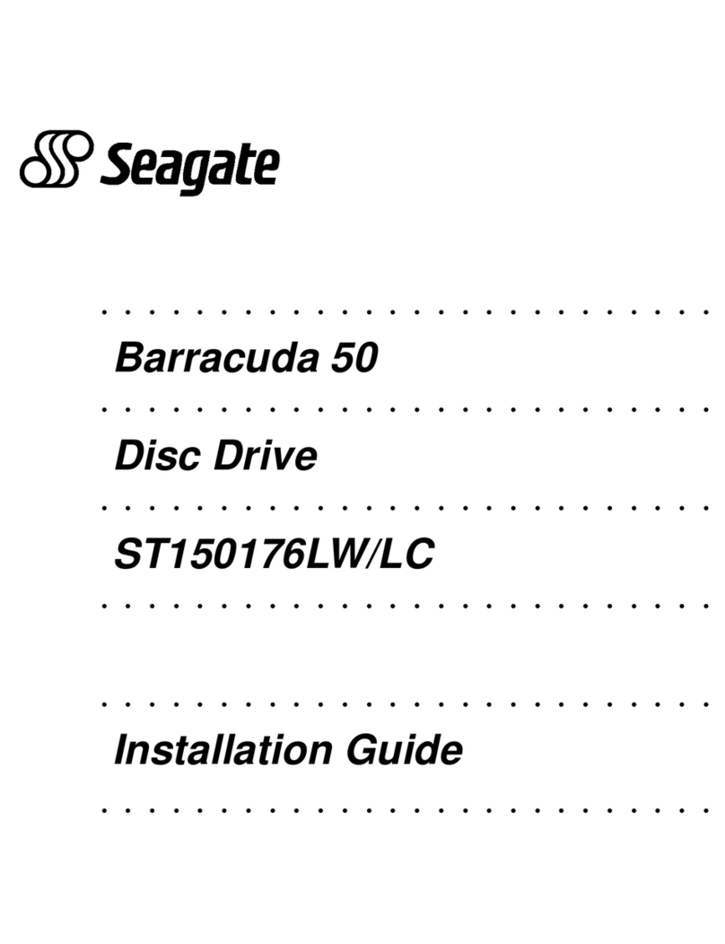Seagate BARRACUDA 50 Manuel utilisateur