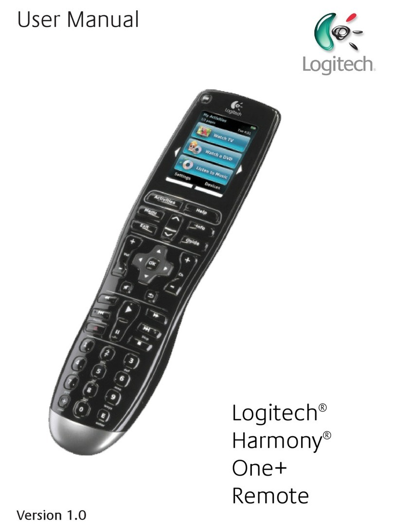 Logitech Harmony One+ Manuel utilisateur