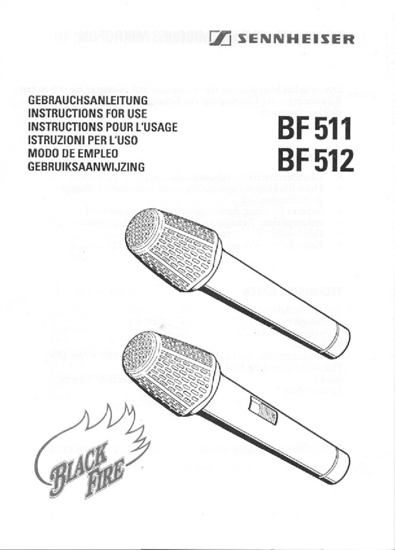 Sennheiser Black Fire BF 511 Manuel utilisateur