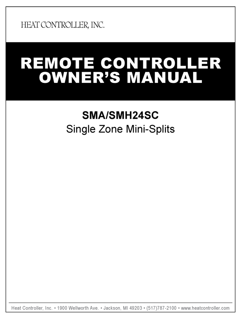 Heat Controller SMA24SC Manuel utilisateur