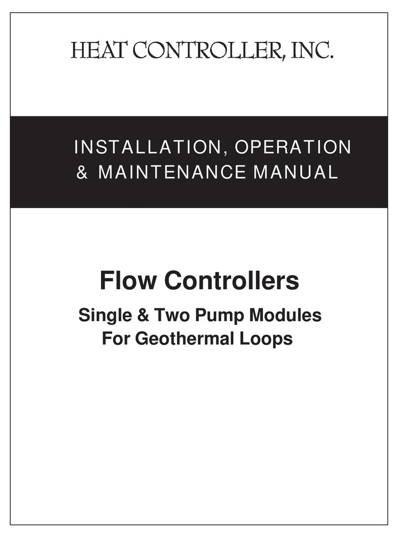 Heat Controller Flow Controllers Manuel d'instructions