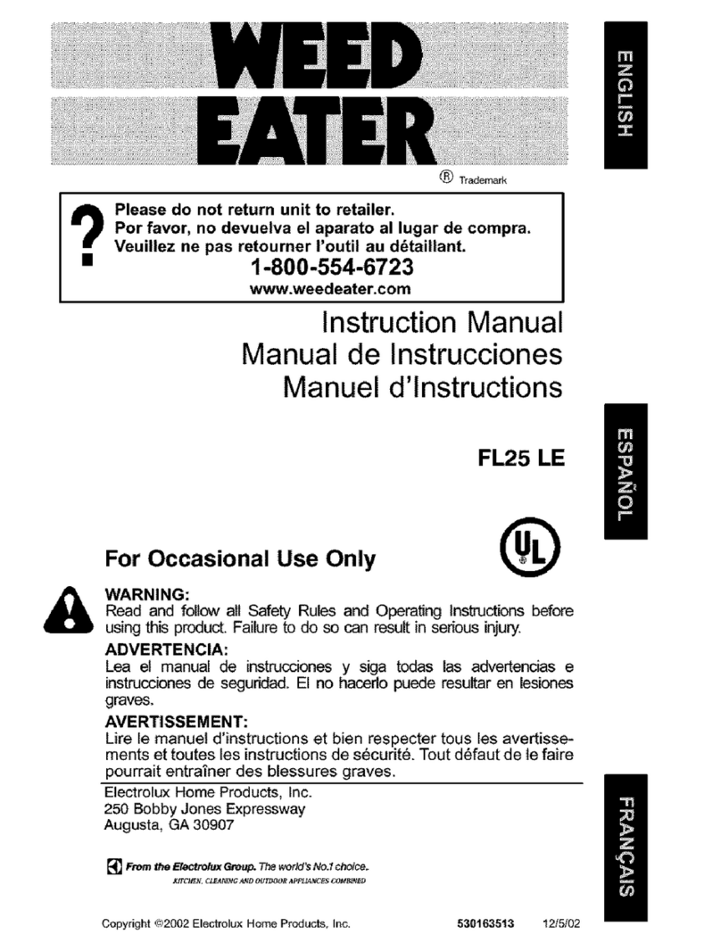 Weed Eater FL25 LE Manuel utilisateur