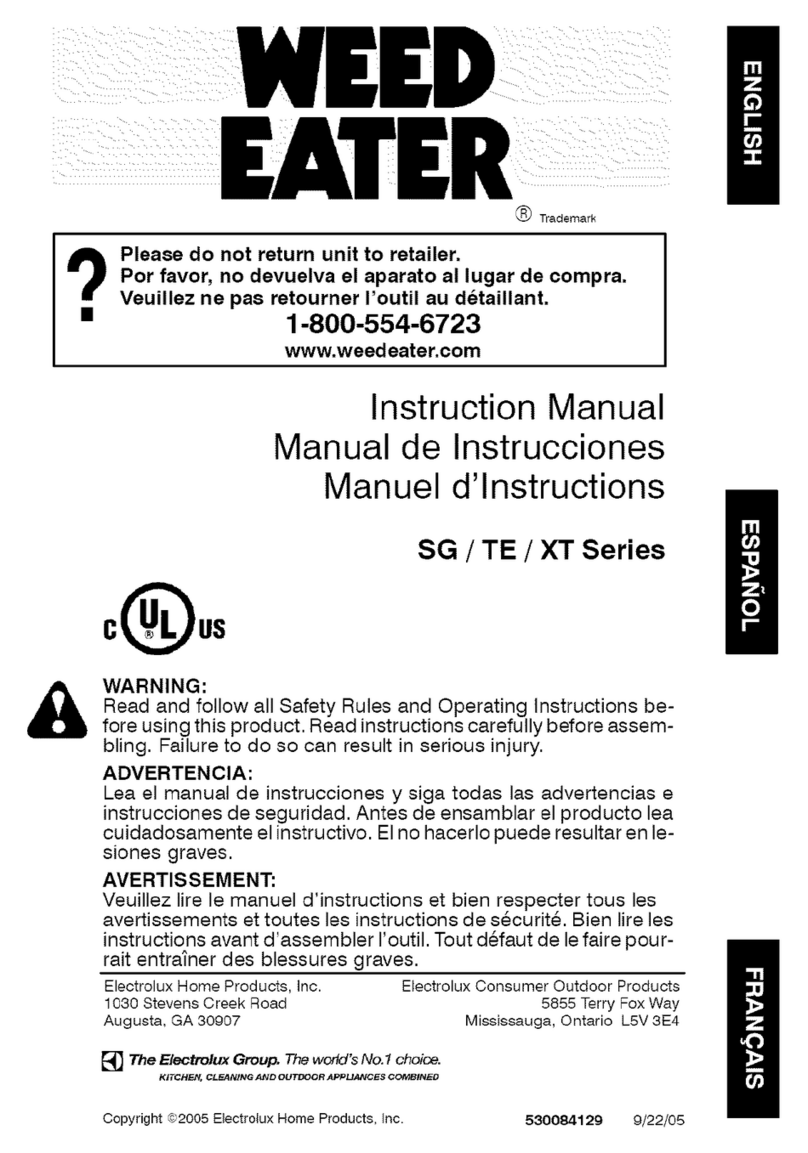 Weed Eater XT Series Manuel utilisateur