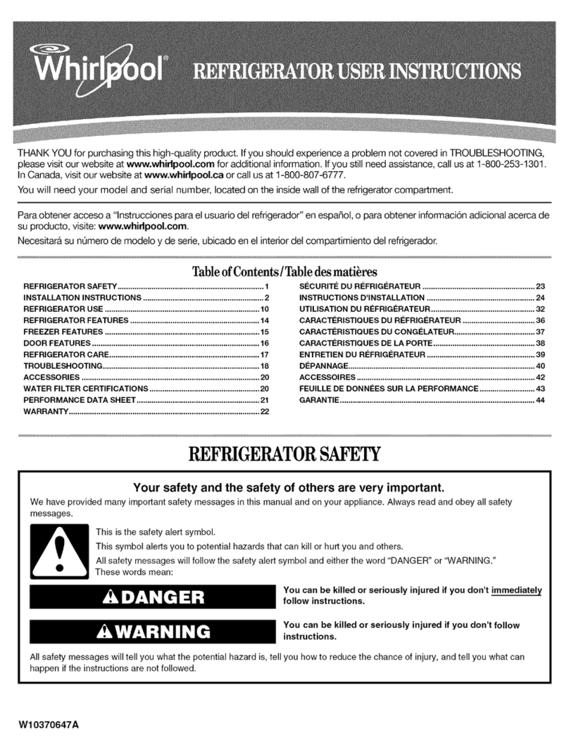 Whirlpool WRT771REYM00 Manuel utilisateur