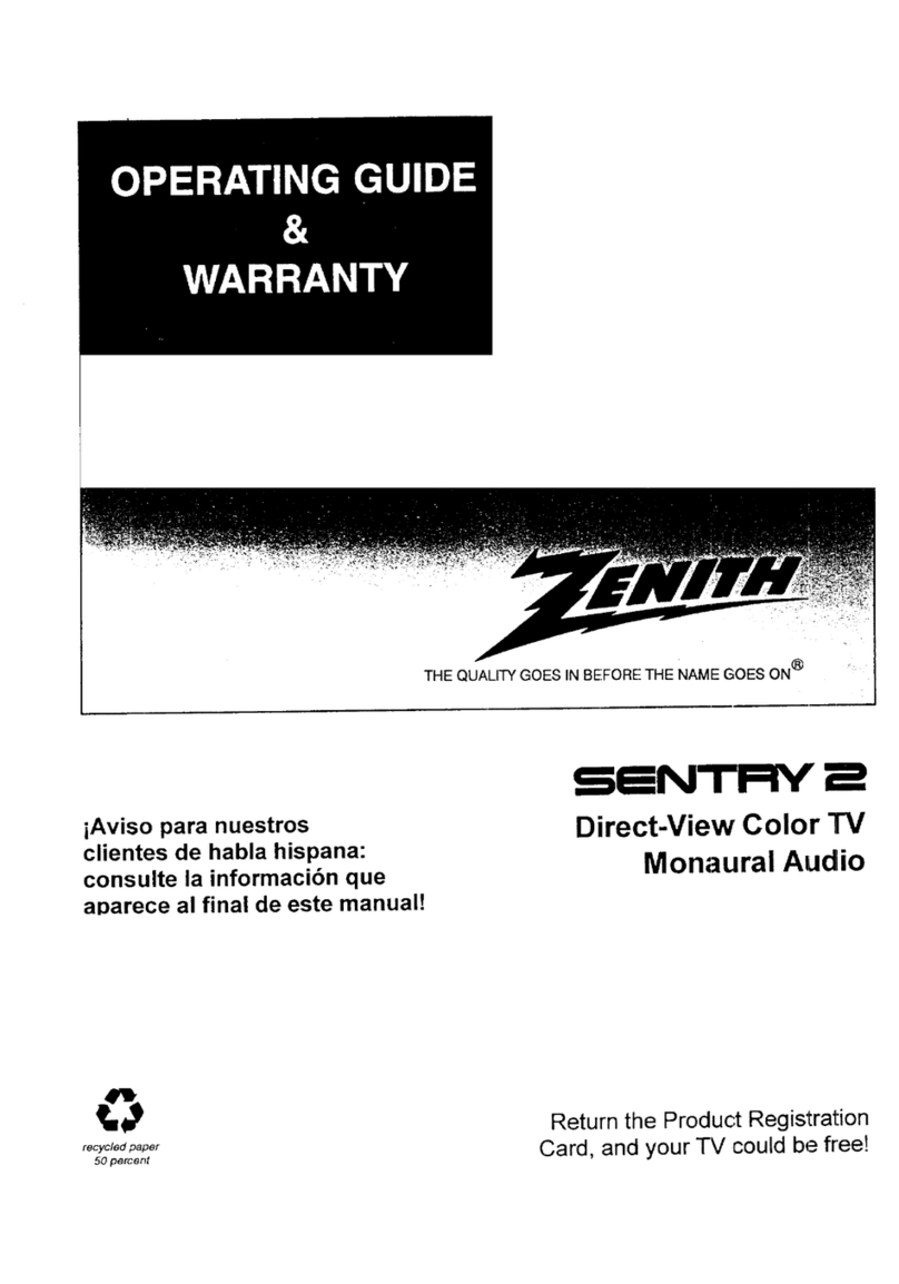 Zenith SENTRY 2 SMS2047W Manuel d'utilisation et d'entretien