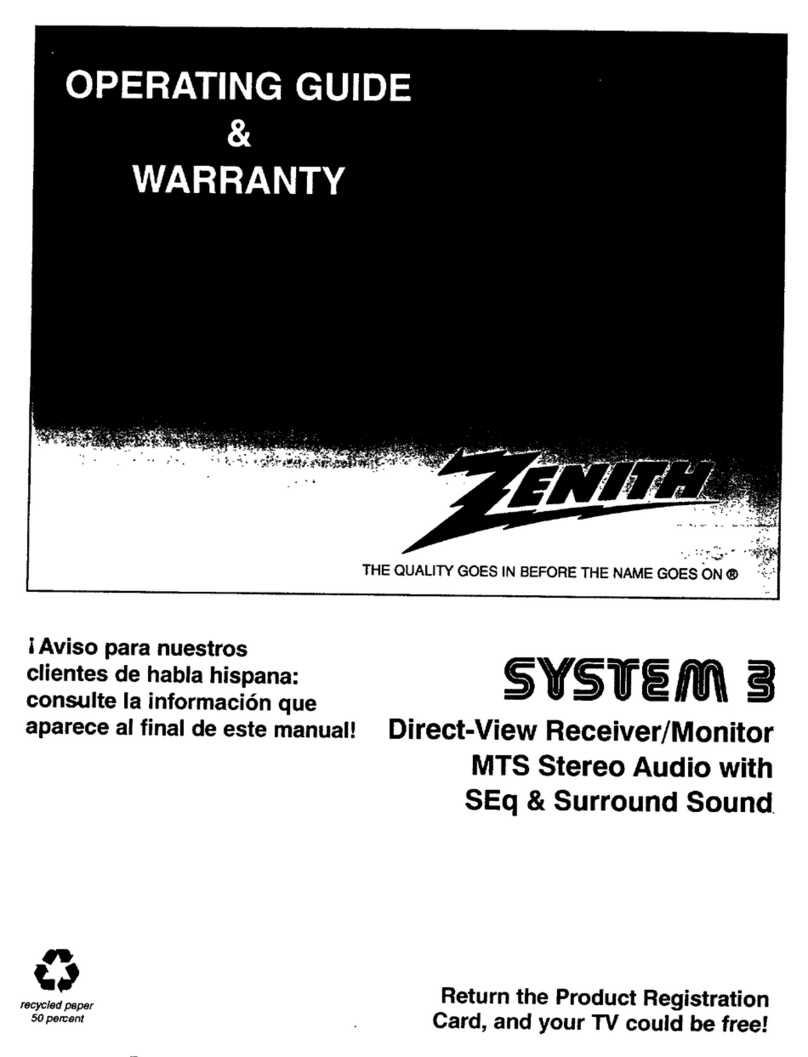 Zenith SYSTEM 3 Series Manuel d'utilisation et d'entretien