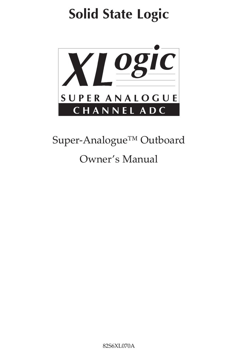 Solid State Logic XLogic Super-Analogue Manuel utilisateur