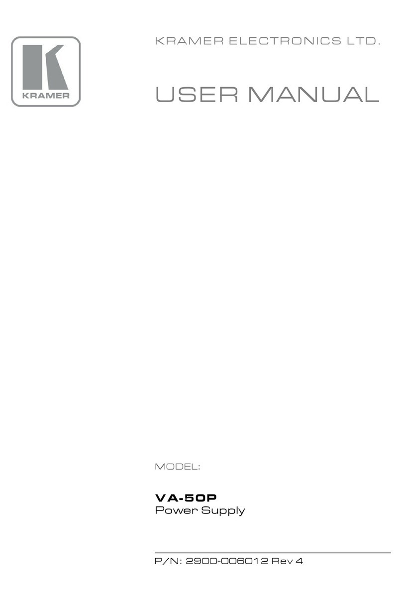 Kramer VA-50P Manuel utilisateur