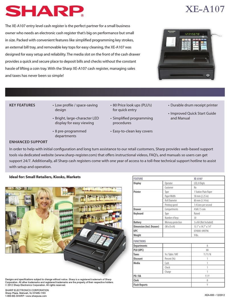 Sharp XE-A107 Manuel utilisateur