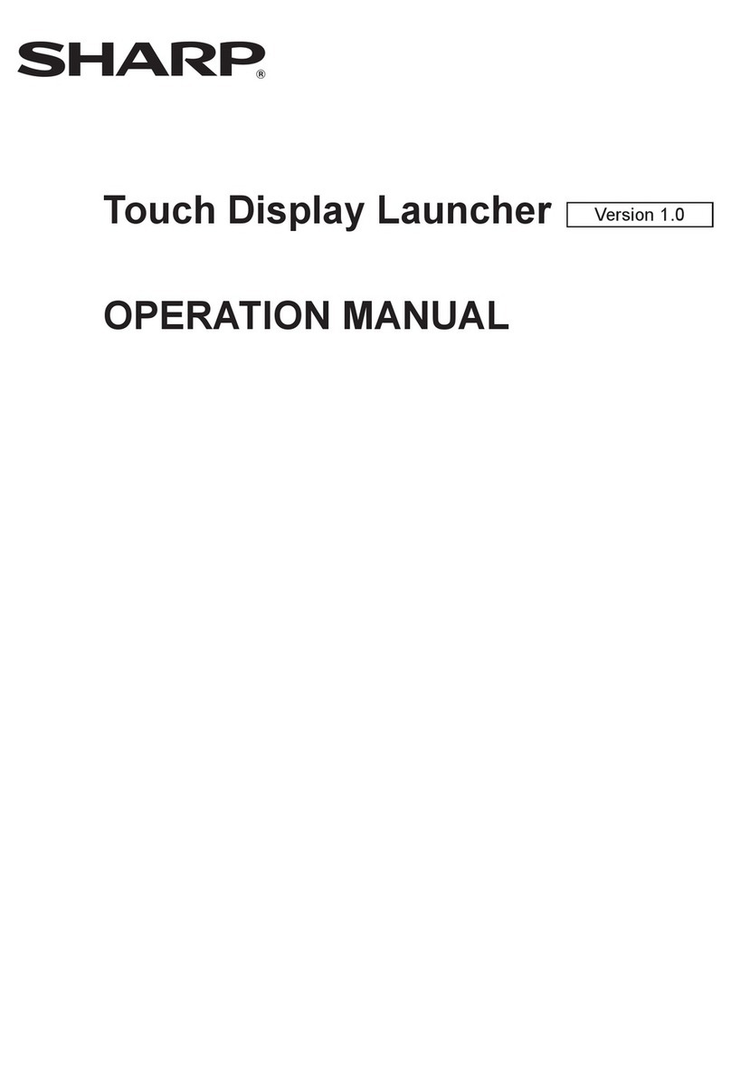 Sharp Touch Display Launcher Manuel utilisateur