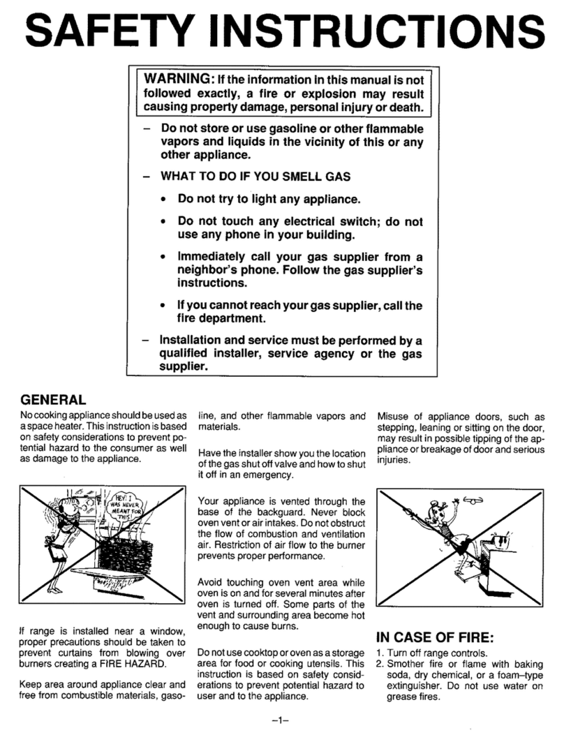 Magic Chef 6498XRA s Manuel utilisateur
