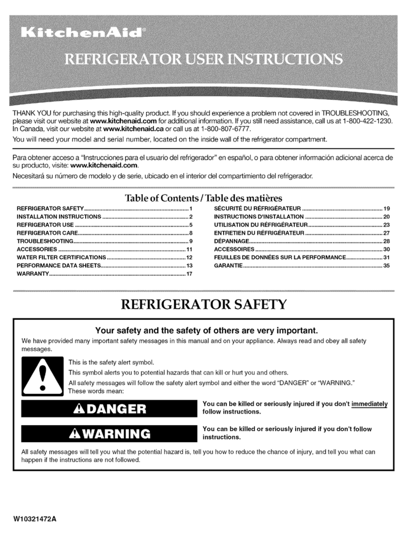 KitchenAid KSRS25MWMS03 Manuel utilisateur