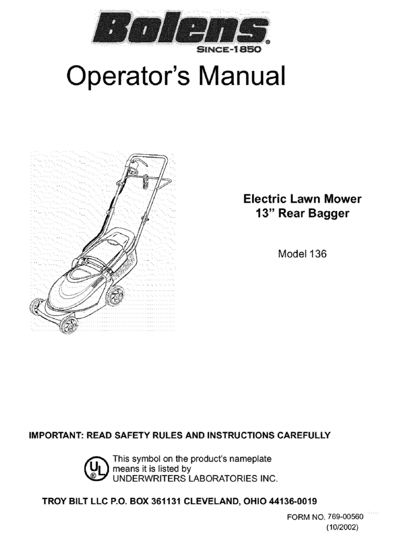 Bolens 136 Manuel utilisateur Bolens 136 Manuel utilisateur