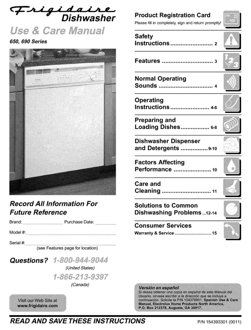 Frigidaire 650 Series Manuel utilisateur