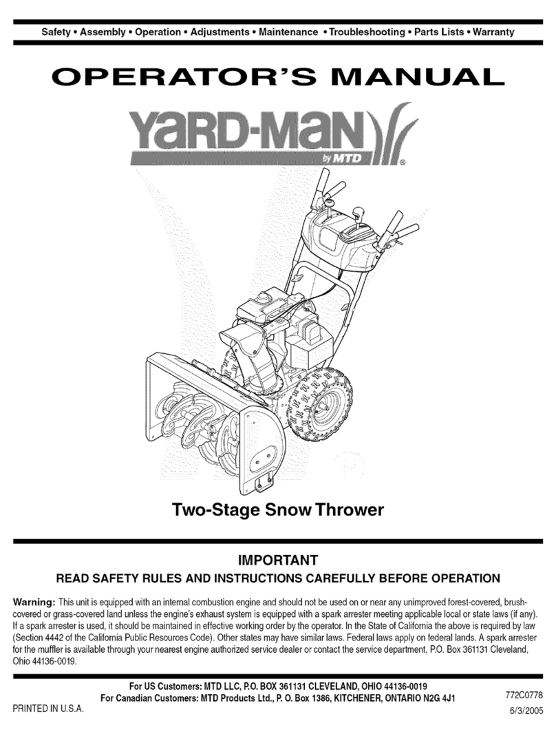 Yard-Man 31AE5KLF801 Manuel utilisateur