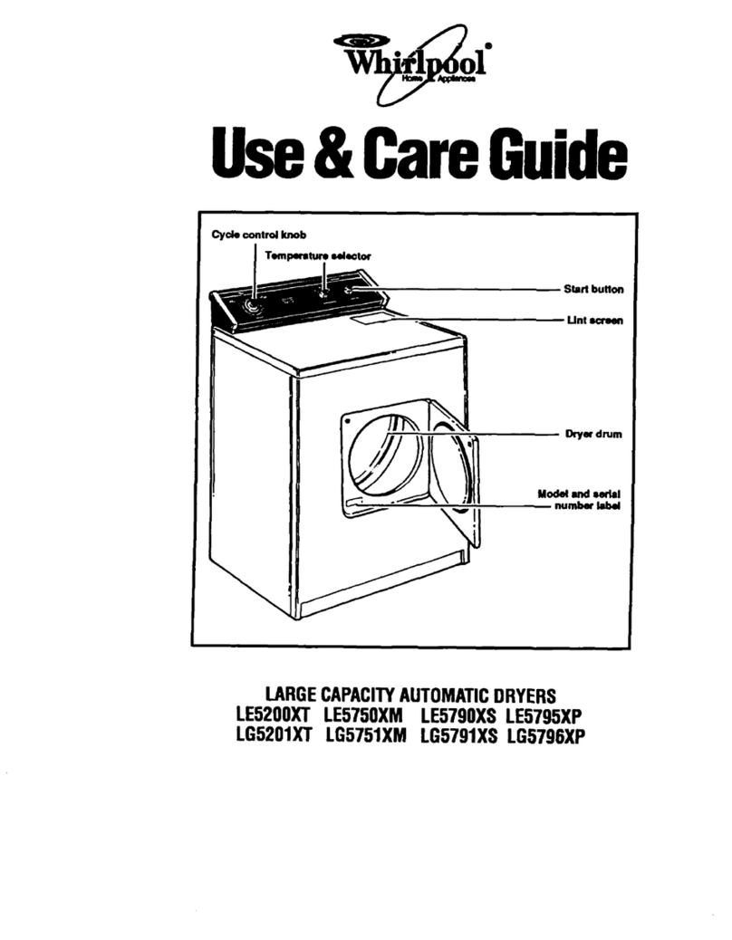Whirlpool LE5200XT Manuel utilisateur