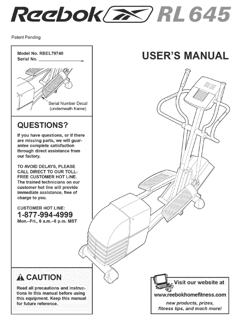 Reebok RL645 Manuel utilisateur