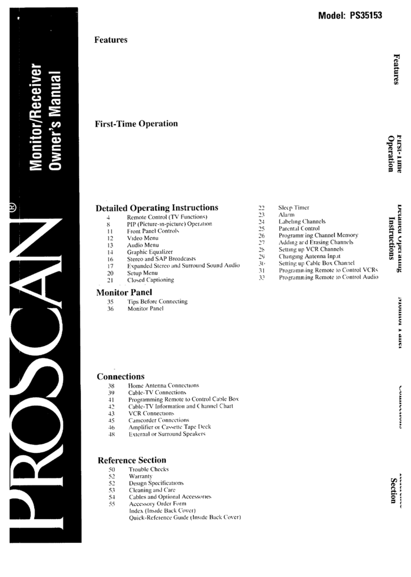 RCA ProScan PS35153 Manuel utilisateur