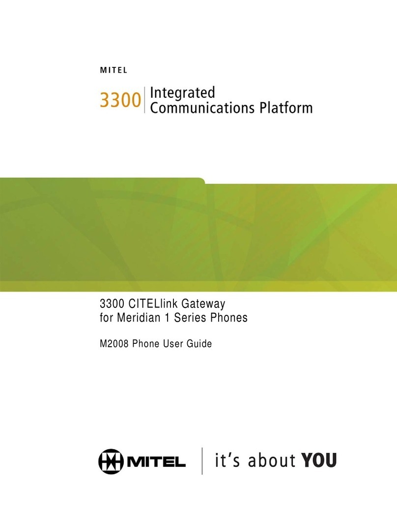 Mitel M2008 Manuel utilisateur