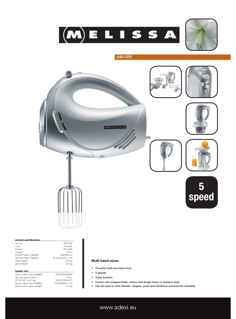 Melissa 646-059 Manuel utilisateur Melissa 646-059 Manuel utilisateur