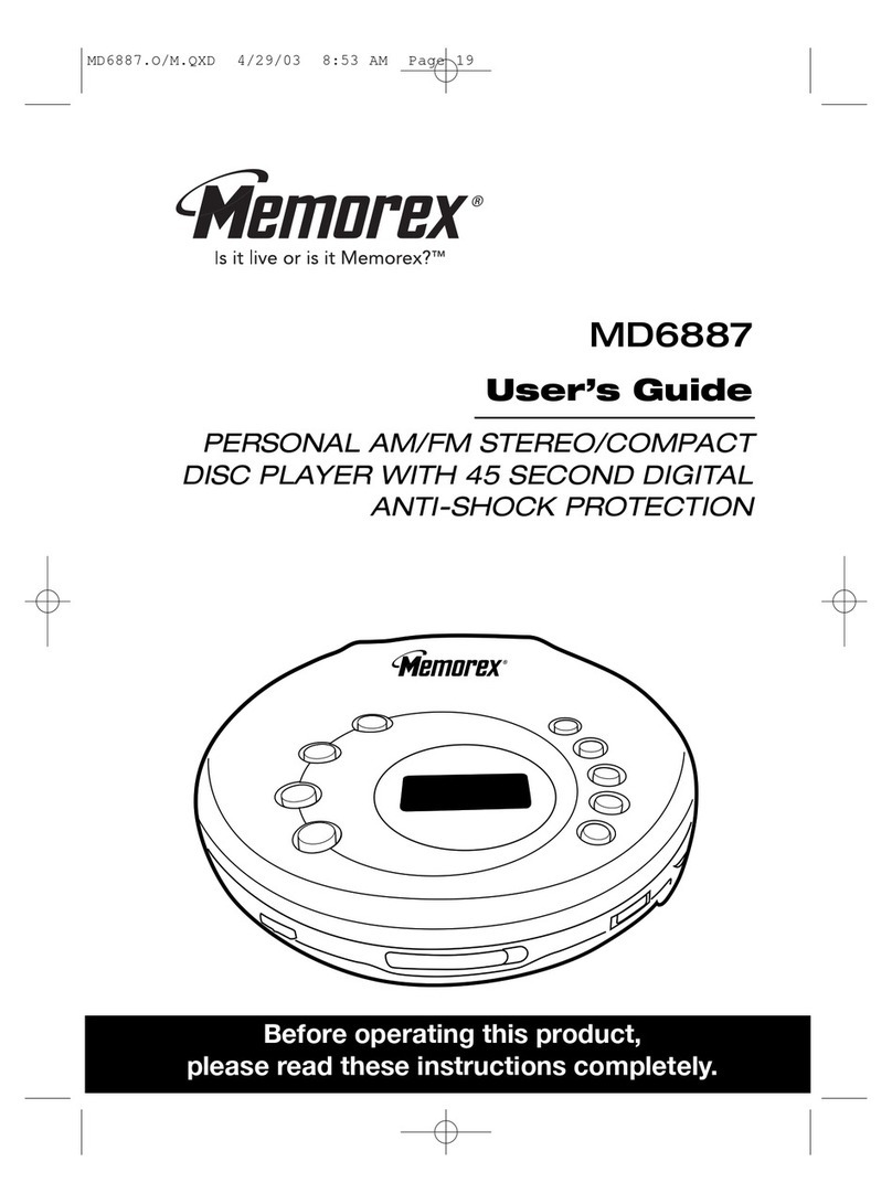 Memorex MD6887 Manuel utilisateur