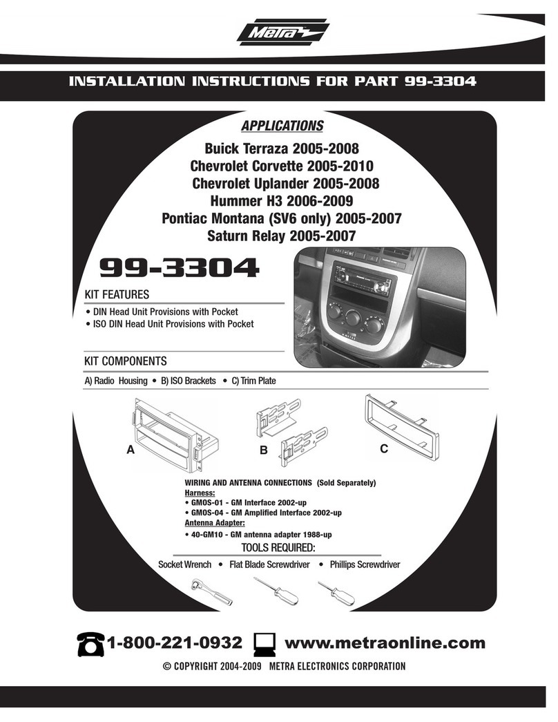 Metra Electronics 99-3304 Manuel utilisateur