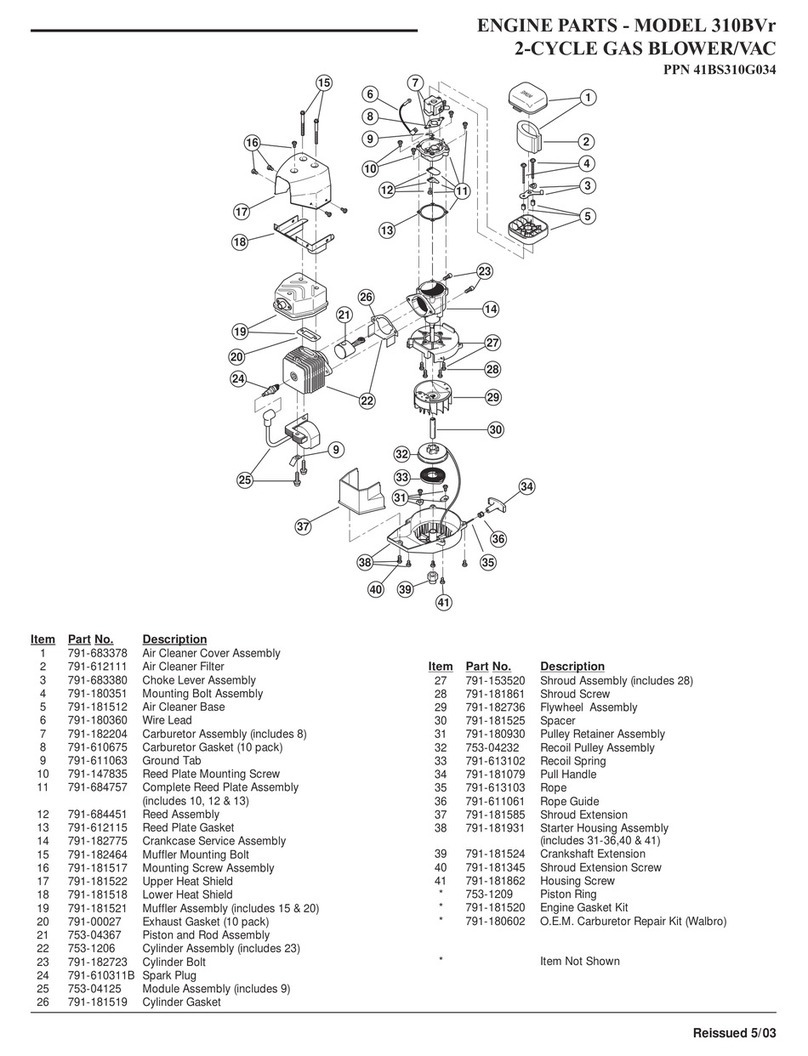 MTD 310BVr Manuel utilisateur MTD 310BVr Manuel utilisateur