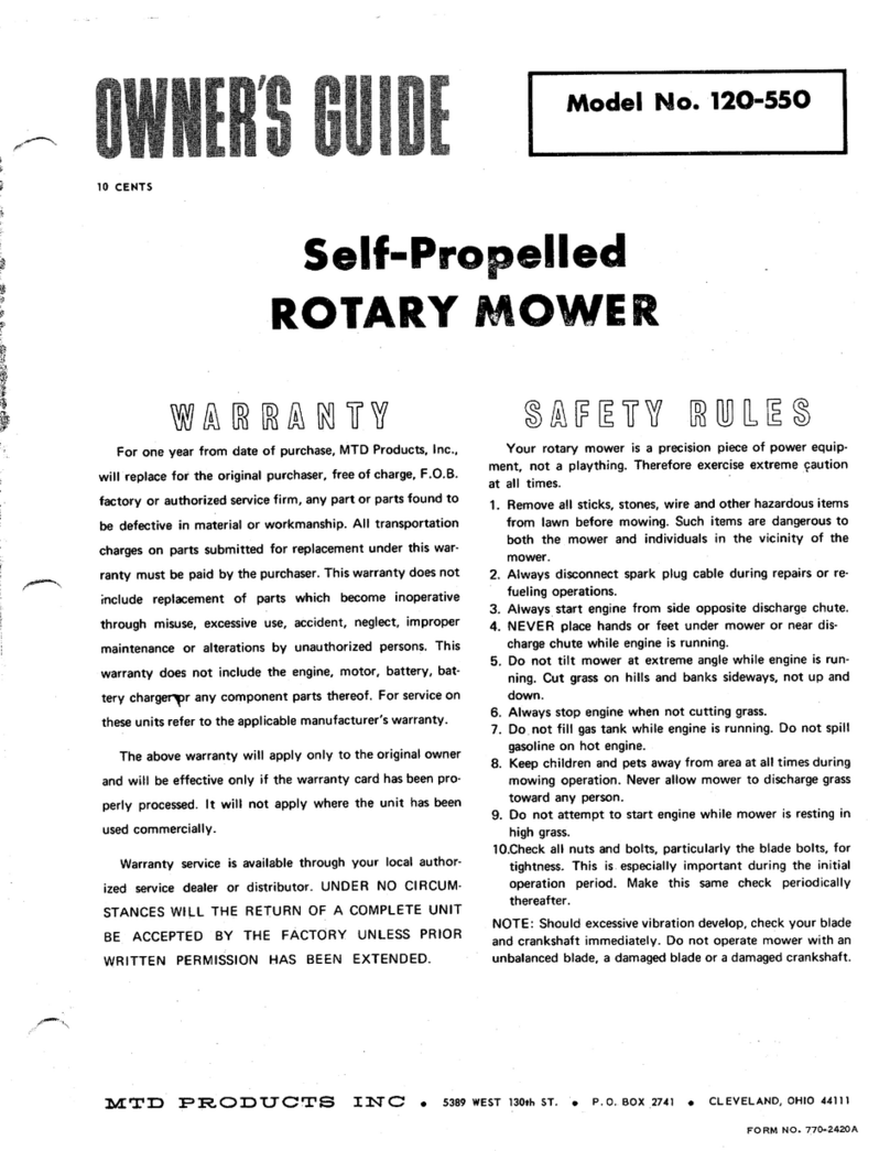 MTD 120-550 Manuel utilisateur