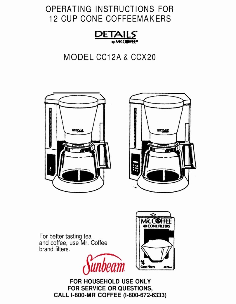 Mr. Coffee CC12A Manuel utilisateur