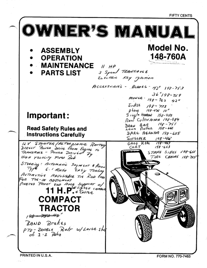 MTD 148-760A Manuel utilisateur
